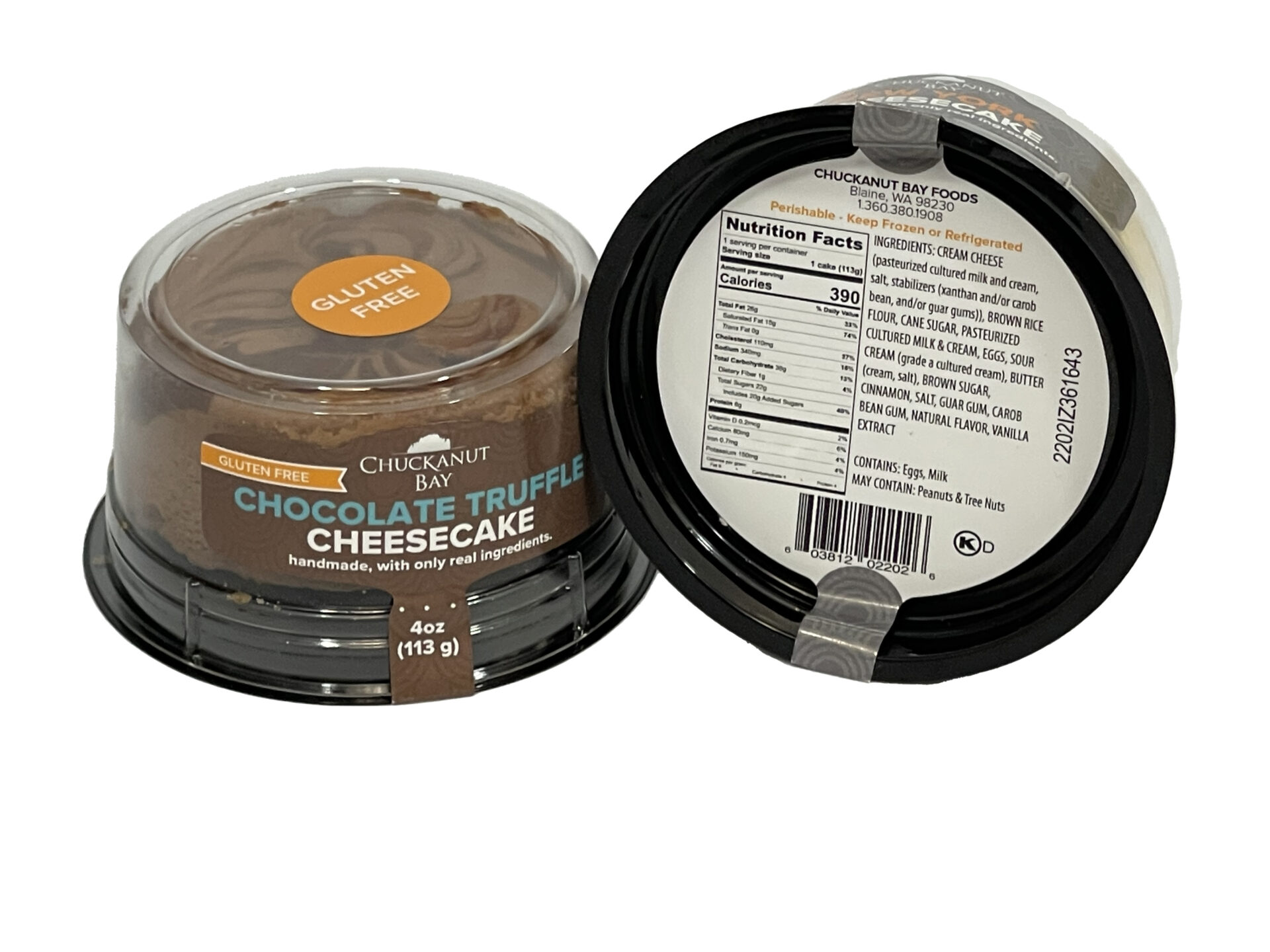 Cheesecake Labels Container Variable Data
