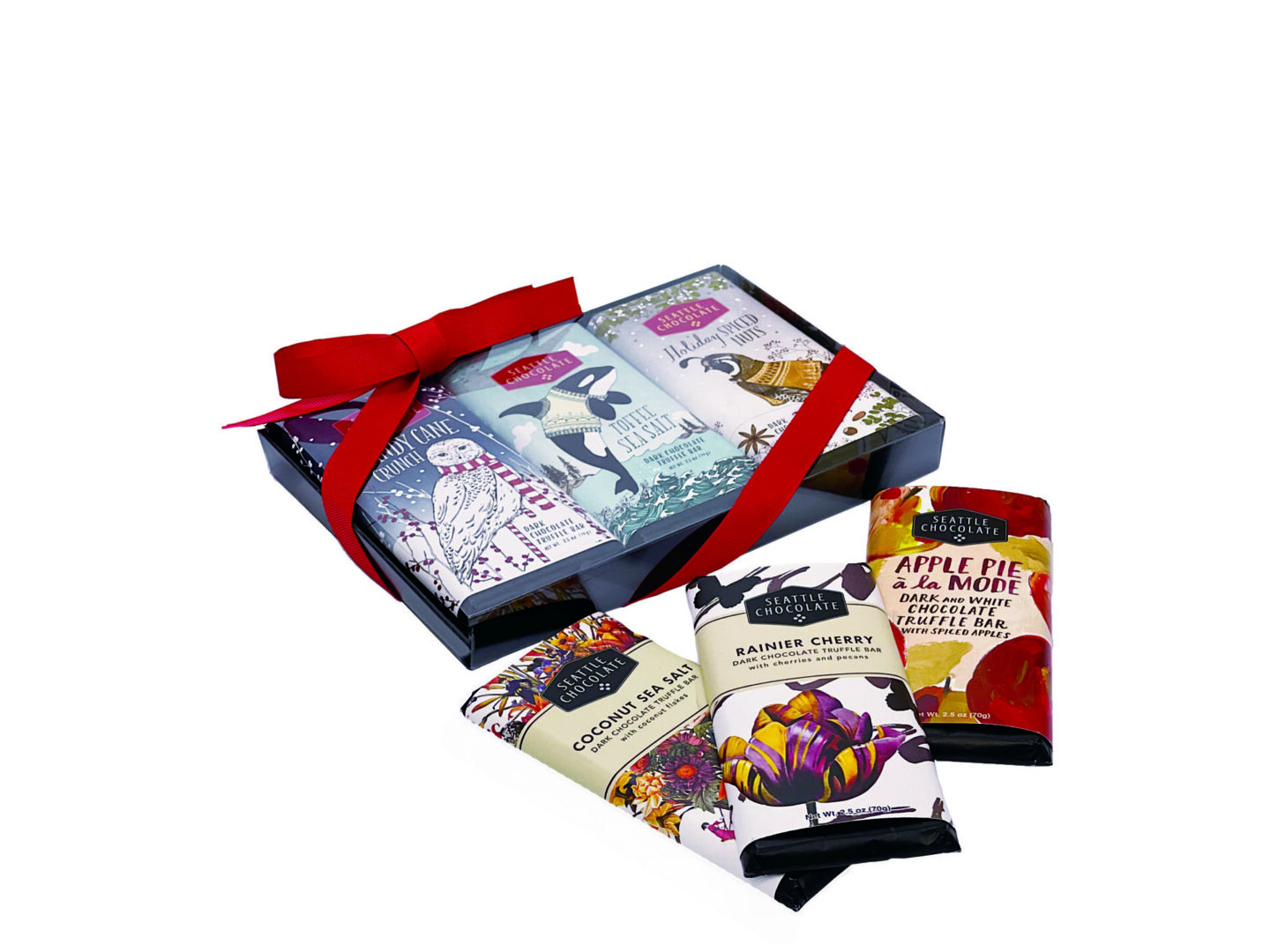 Seattle Xmas Bar Wrap Flexo Label Tag Printing